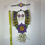 Handcrafted Purple (multicolor) Beaded Necklace Set Photo 2