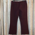 Halogen Maroon Cropped Ponte Pants Size 10 Photo 8