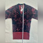 Jean Paul Gaultier Soleil Black and Burgundy Burnout Velvet V Photo 4