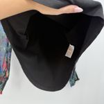 Chico's  Black Cotton Multicolor Floral Sheer Sleeves Long Sleeve Top Size 1 (S) Photo 5