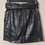 Haute Monde  women’s size medium black skirt belted pockets biker sexy date night Photo 3