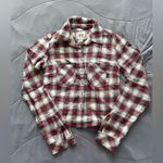 BDG Dakota Cropped Flannel Button-Down Shirt XS Photo 2