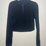 Sweaty Betty  Black Long Sleeved Pullover‎ Top | Small Photo 0