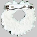 Festive Green Wreath Brooch with Red Bow‎ Photo 1