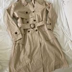 JustFab Tan Trench Coat Photo 0