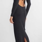 Lounge Ribbed Knit Tie-Back  Dress Photo 0