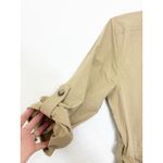 Banana Republic  Poplin Jumpsuit Size Small Utility Tan Flightsuit Oversized Chic Photo 9
