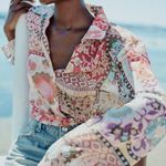 ZARA 🆕 2025  PATCHWORK FLORAL BLOUSE Photo 0