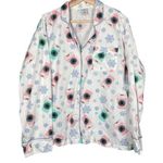 8 Oak Lane Pajamas Womens L/XL Pajama Top Only PJs Shirt Coffee Flannel Cozy Pink Size L Photo 0