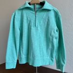Tommy Bahama  1/4 Zip Pullover Women's M Pima Cotton Blend Mint Resort Golf Photo 1
