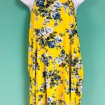 French Grey Yellow Floral Dress Photo 1