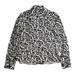 Christopher & Banks Vtg Y2K  Black White Novelty Shoe Print Button Up Jacket M Photo 1