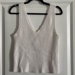 Aerie White Reversible Ribbed Tank Top Photo 3