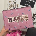 Coach  Disney large wristlet 30 with Pink Happy Clutch Bag🤍 Photo 11