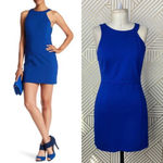 Halston Heritage Sleeveless Ponte Dress in Cobalt Blue Size US 2 Photo 1