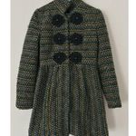 Anthropologie  Plenty By Tracy Reese Wool Blend Coat Size 4 Boho Artsy Unique Photo 14