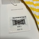 Anthropologie New Solid & Striped lemon strip Daphne bottom size Large yellow white daisy Photo 8