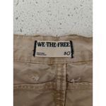 We The Free Good Luck Mid Rise Barrel Jean Womens 30 Tan Button Fly Denim Boho Photo 2