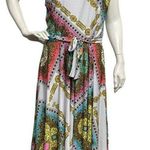 Anthropologie Isabella Bird Womens 14  Midi Dress Handkerchief Hem Contemporary Photo 0