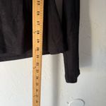 Arianne Y2k Black Lace Neckline Long Sleeve Textured Top Fairy Grunge Small Photo 4