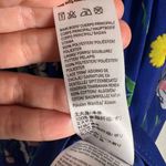 Topshop  Bardot Blue Floral Print Off the Shoulder Maxi Dress Size 8 Photo 11