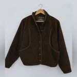 Outdoor Voices Brown RecFleece Snap Button Down Jacket Photo 2