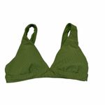Antonio Melani NEW With Tag  Turf Green Halter Bra Ribbed Bikini Top size Small Photo 1