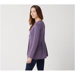 Ny&co New D& Heavenly Jersey Long Sleeve One Button Cardigan Sweater Womens L Purple Photo 1