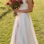 NWT SAU Lee X Revolve Heidi Strapless Gown White Bridal Long Dress Size 00 Photo 0