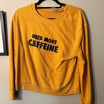 No Boundaries Gold Slogan Caffeine Sweatshirt Photo 0