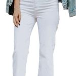 CAbi white size 2 kick it crop bistro Parisian jeans Photo 0