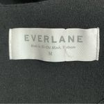 Everlane Black Cotton Scuba Knit Tunic Dress Size Medium 3/4 Sleeve Minimalist Photo 8