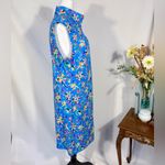 IBKUL Estela Zip Mock Neck Sleeveless – Multi Floral Golf/Tennis Dress Sz L 🧡 Blue Size L Photo 5