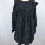 Urban Outfitters Black Pepper Ruffle Bib Babydoll Peasant Mini Dress Photo 5