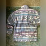 Vintage Winter Spirit purple reversible fleece lined toggle waist coat, size M/L Size L Photo 11