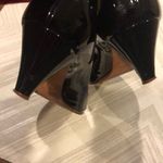 Marc by Marc Jacobs  Black Patent Peep Toe Heels, Size 40 Photo 4