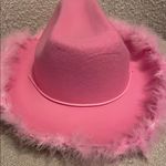 Pink Feathered Cowboy Hat Photo 2