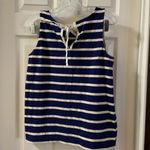 Loft  Navy/White Striped Tank Top Blouse Size Small Photo 3