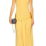 Anna October Selena Gown in Yellow Medium New Womens Jersey Tie Maxi Dress Photo 0