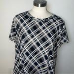 Apt. 9  Black Plaid Shift Dress M | Classic‎ Fall Winter Workwear Tunic Photo 4