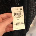 JM Collection NWT  Black Sequin Cold Shoulder Top Photo 2