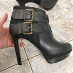 Diesel black booties Melrose Sydnay Buckle Platform Baddie 7.5 Y2K nightclub Photo 2