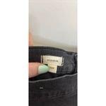 Madewell Jeans Womens 29P Black Stovepipe Straight Leg High Rise Raw Hem Cropped Photo 3