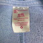 No Boundaries  Womens Graphic Hoodie XL Light Blue Celestial Sun Moon Snake EUC Photo 3