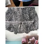 Rebecca Taylor Black White Abstract Print V Neck Pleated Drop Waist Dress Size 2 Photo 4