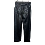Abercrombie & Fitch Abercrombie NWT Vegan Leather Pants Women’s Size 28 Black Ultra High Rise Ankle Photo 7