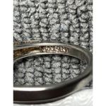 Avon Sterling Silver and Amethyst Ring with two white stones Sz 7 Photo 2