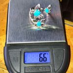 Sleeping Beauty Turquoise Butterfly Ring Size 9 Silver Photo 8