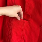 Talbots Woman Stretch Red/Orange Button Down Jacket, Size 16W, NWT Photo 8