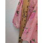 Love Shack Fancy  X Target Cecile Pink Satin Floral Puff Sleeve Mini Dress Size 6 Photo 4